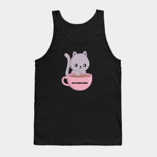 Catpuccino - Cat Pun Tank Top